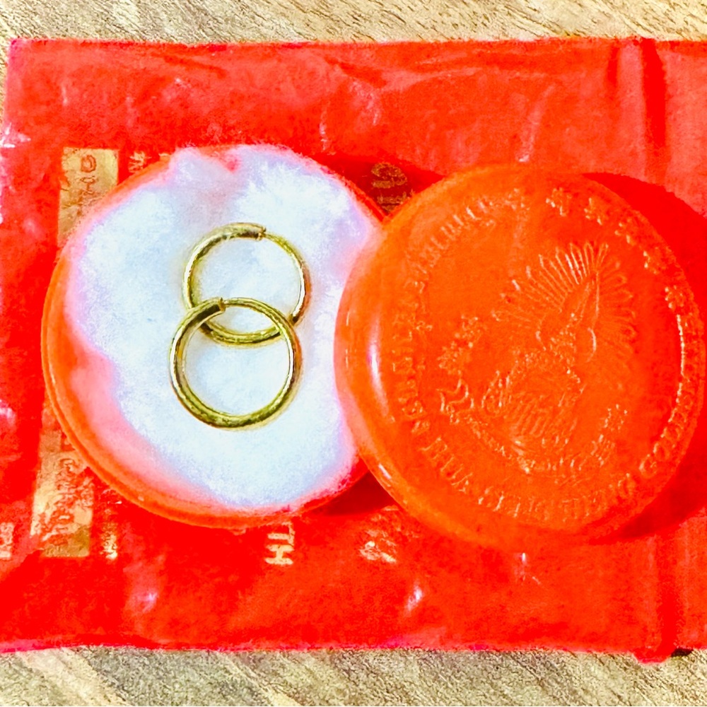 Real 23K Gold Hoop Earrings